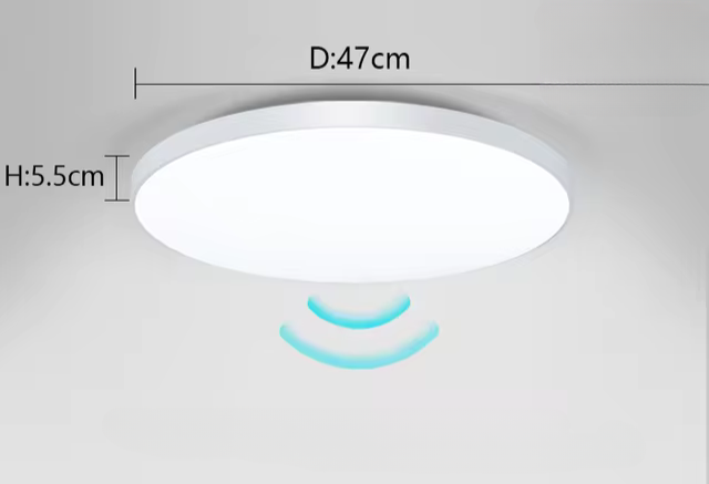 Plafonnier avec détecteur LED