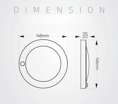 Plafonnier LED avec capteur de mouvement PIR